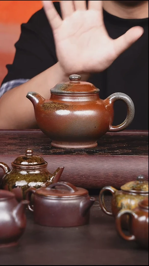 茶壶紫砂柴烧 壶