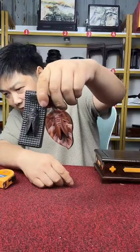 木2件笔搁*******