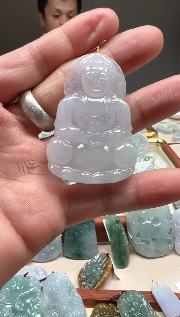 吊坠(不含链)未镶嵌翡翠观音