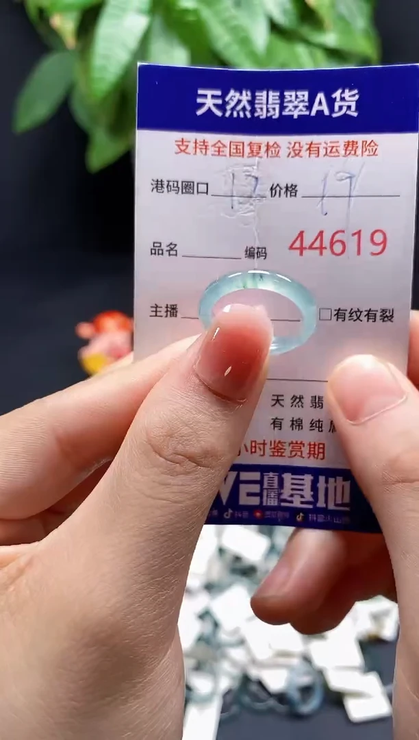翡翠戒指未镶嵌天然翡翠戒圈4619