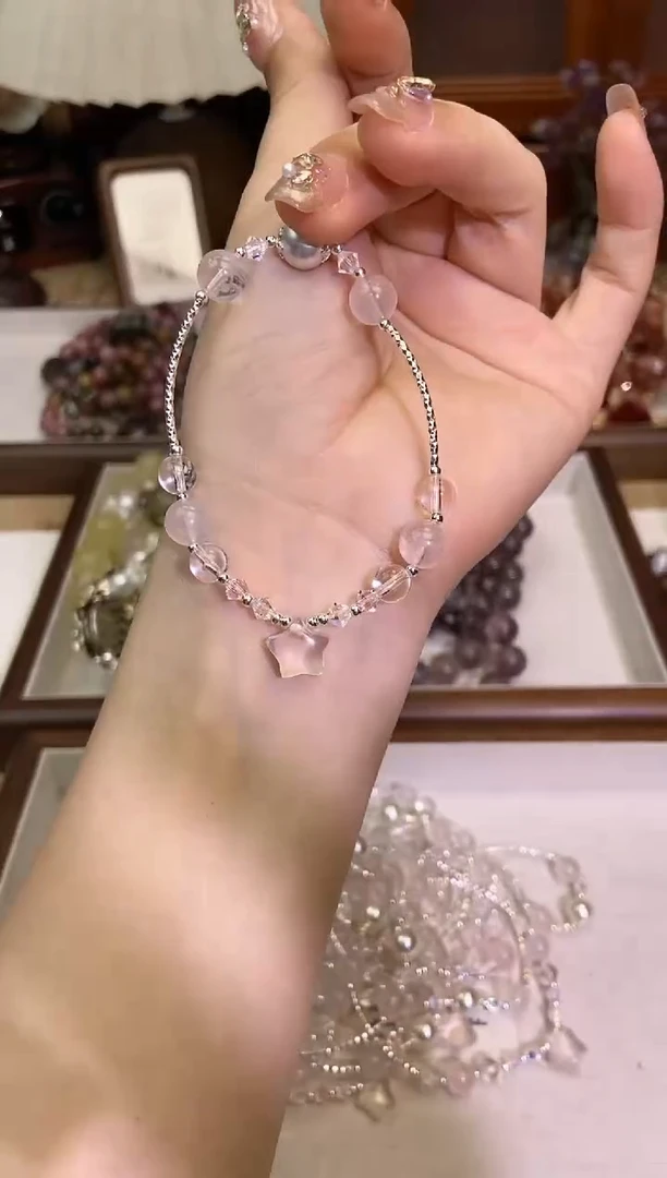 【闪购商品】水晶手链银S925镶嵌422手串