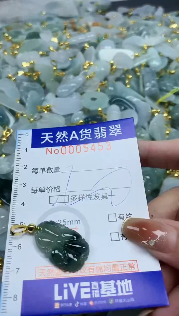 颈饰未镶嵌翡翠天然A货翡翠