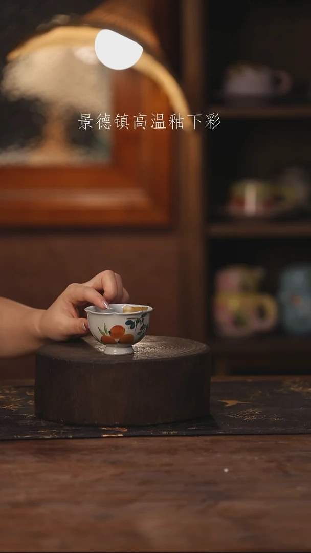陶瓷景德镇高温釉下手绘陶瓷418
