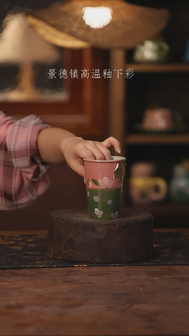 陶瓷景德镇高温釉下手绘陶瓷072