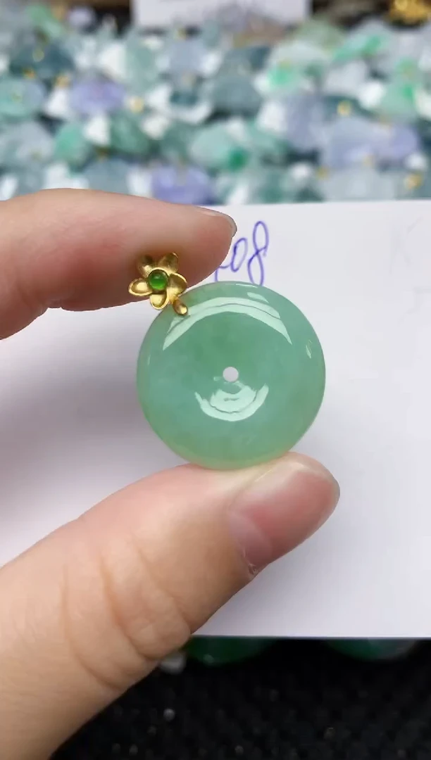 颈饰未镶嵌翡翠天然缅甸A货翡翠百元以上9元证书费自理