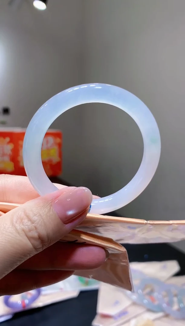 未镶嵌手镯翡翠-k91 天然缅甸A货翡翠50.8圆条