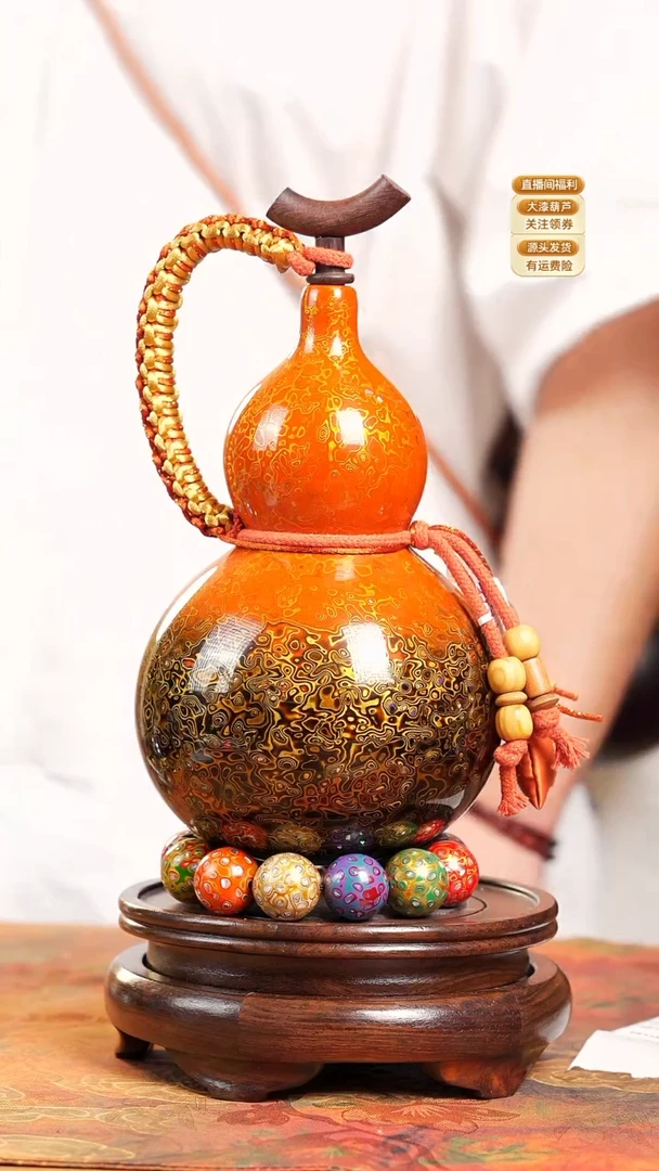 WD183大漆酒葫芦不包手串及旋转底座