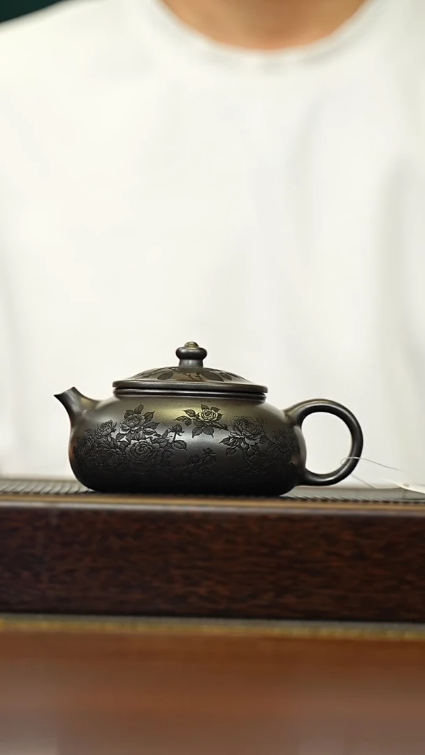 茶壶紫砂宜兴原矿 半手工 紫砂壶容量260CC