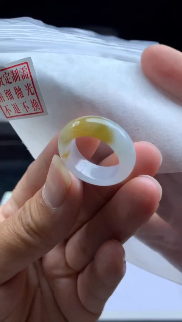 未镶嵌定制翡翠毛货需精细抛光戒圈 12#