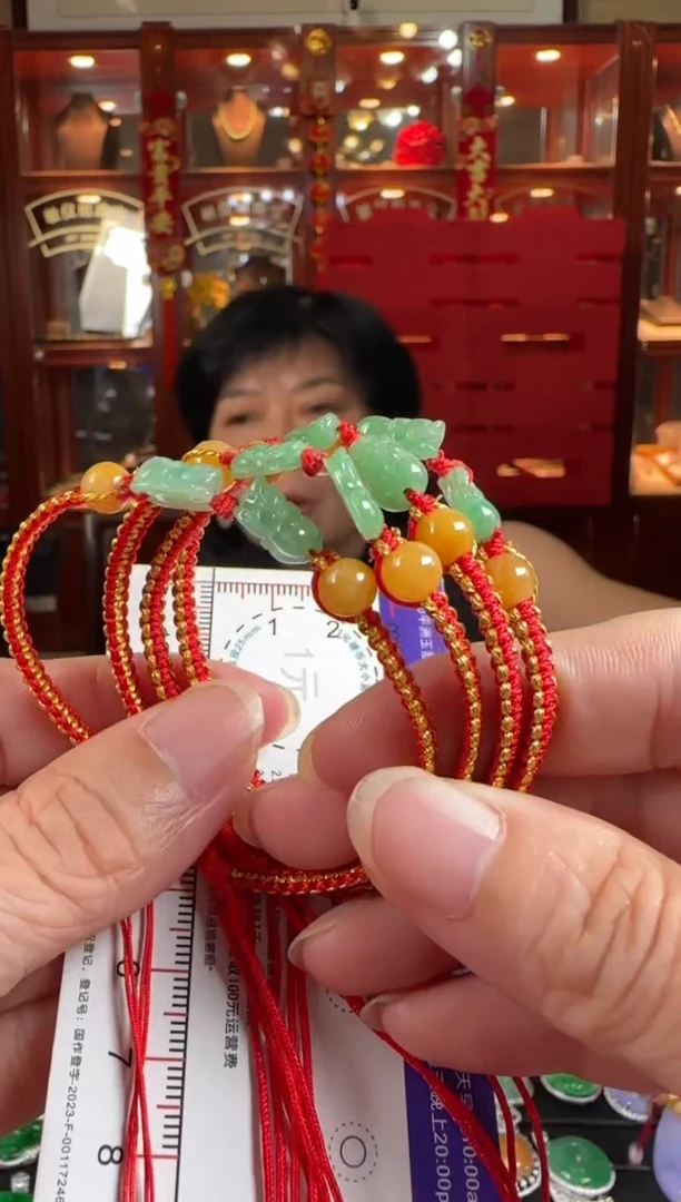 未镶嵌手串翡翠HA貔貅手绳多样性发一