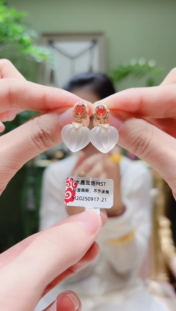 未镶嵌耳饰水晶水晶耳饰MST0917-21多样性发货