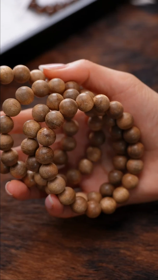 沉香手串ZY1142-1正区文莱沉香单圈手串多样性发一