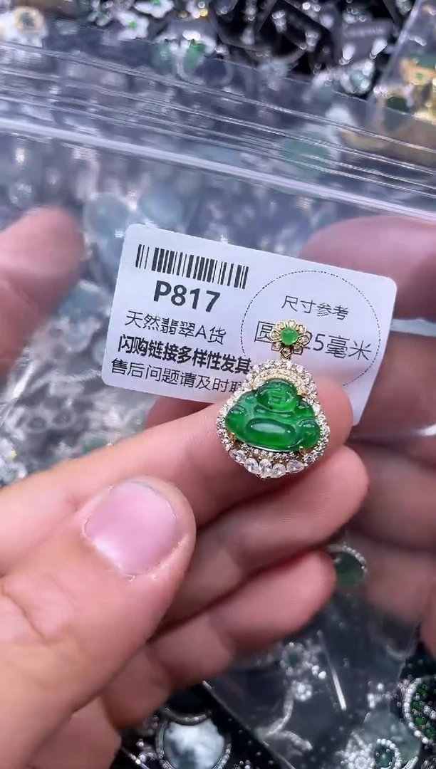 【闪购商品】翡翠颈饰未镶嵌P817吊坠