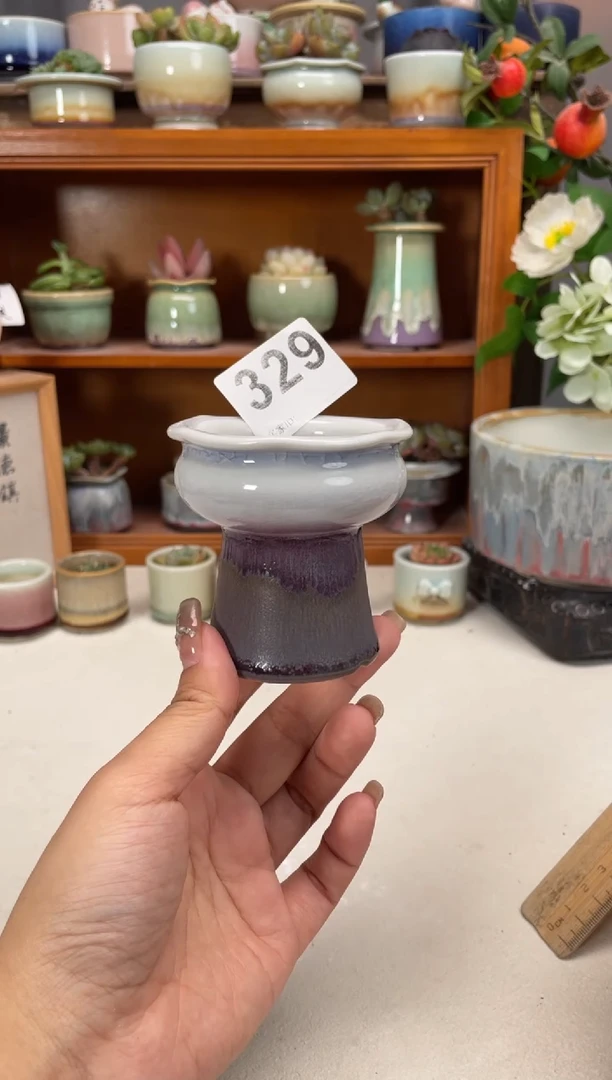 瓷片329知木小芳花盆