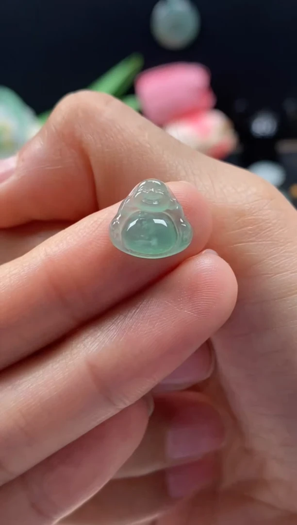 【闪购商品】翡翠颈饰未镶嵌翡翠冰甜绿佛公