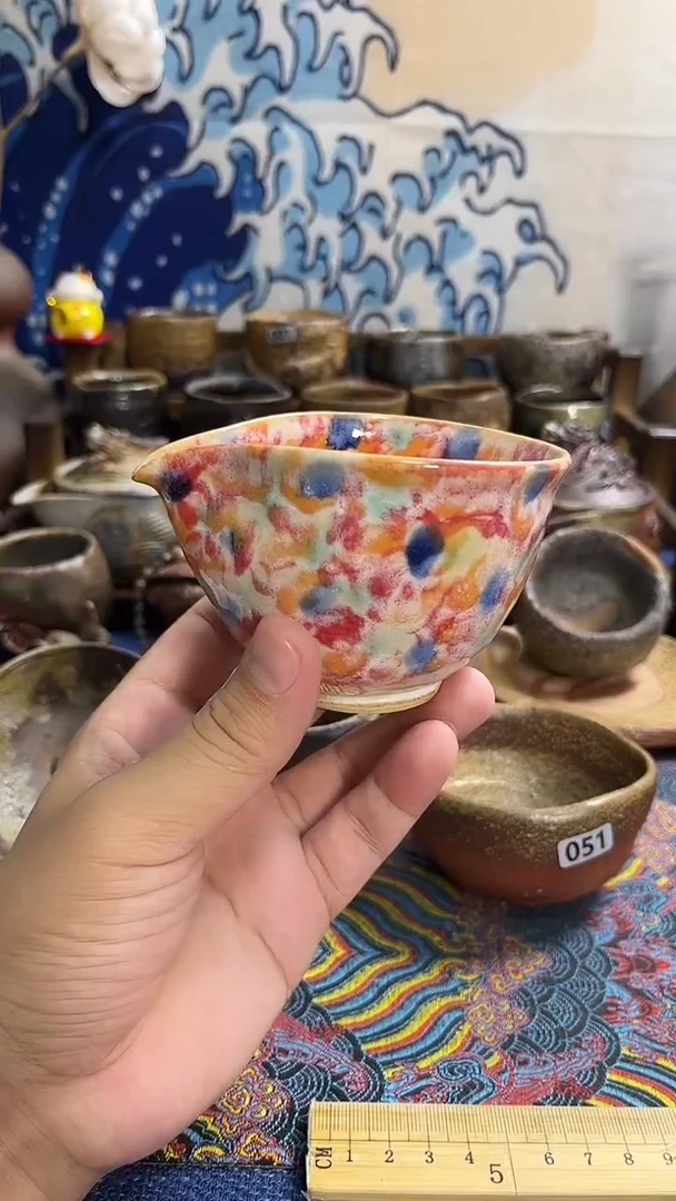 彩萩公道日式萩烧茶具茶器茶周边
