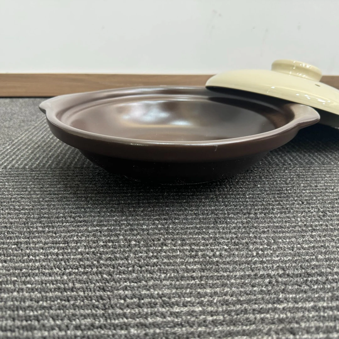 【瑕疵】2.6棕浅锅砂锅陶瓷砂锅砂锅干烧炖菜陶瓷煲煤气专用砂锅