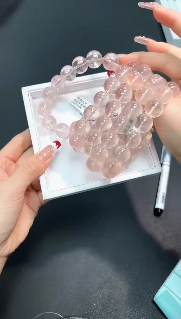 【闪购商品】水晶手串未镶嵌67O多样性发其一/1条15mm默认微瑕