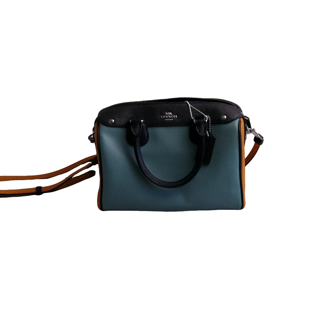 95新 COACH/蔻驰 coach 拼色波士顿包 032234