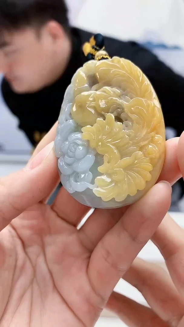 未镶嵌定制翡翠雨***…5060lr-毛货挂件