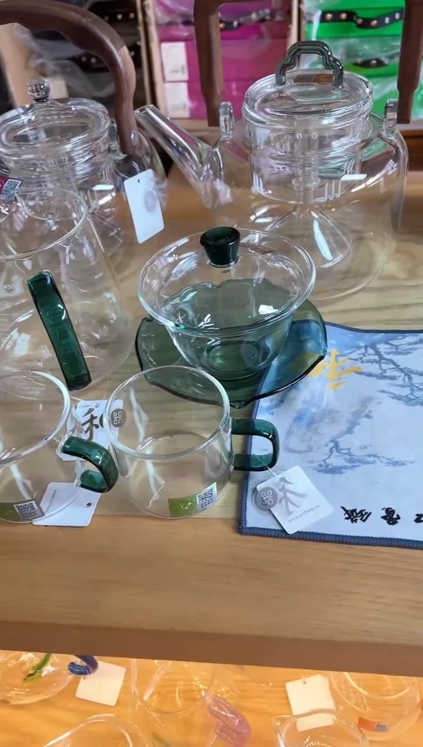 荷叶盖碗/墨绿+禾器/承轩茶海/墨绿+清禾杯墨绿/一对