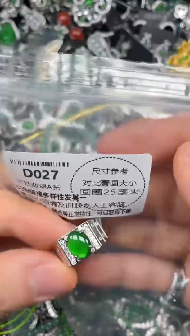 颈饰未镶嵌翡翠D027戒指