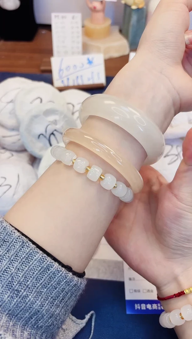 【闪购商品】石英质玉手镯未镶嵌257-财气镯-圈口58