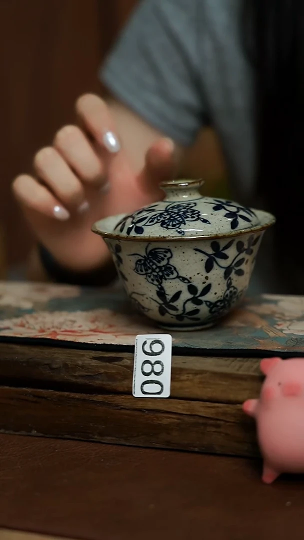 青花系列-  盖碗