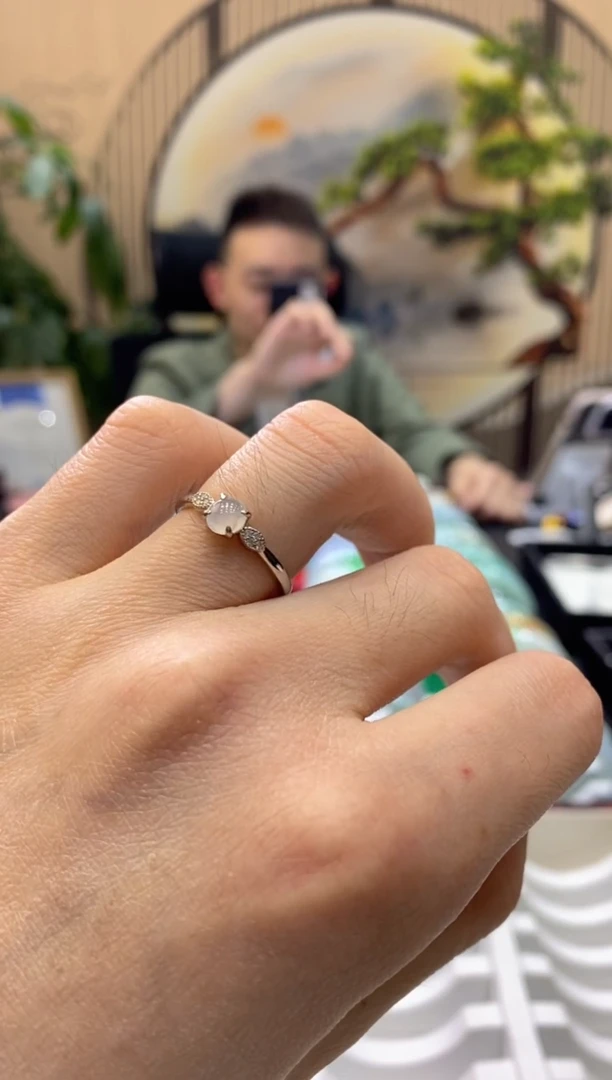 【闪购商品】翡翠戒指银S925镶嵌000005128