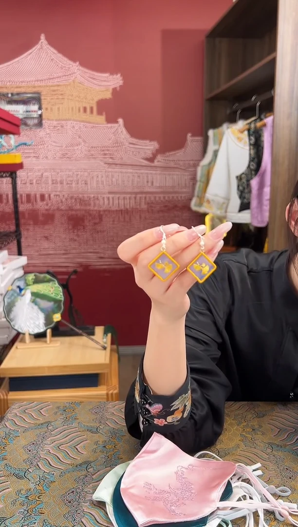 【闪购商品】刺绣苏绣世家非遗手工（耳环）