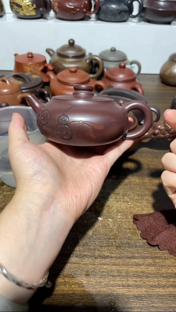 茶壶紫砂宜兴黄龙山原矿紫砂29
