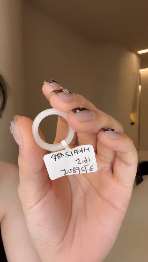 【闪购商品】和田玉戒指未镶嵌12码俄白多样性发其一