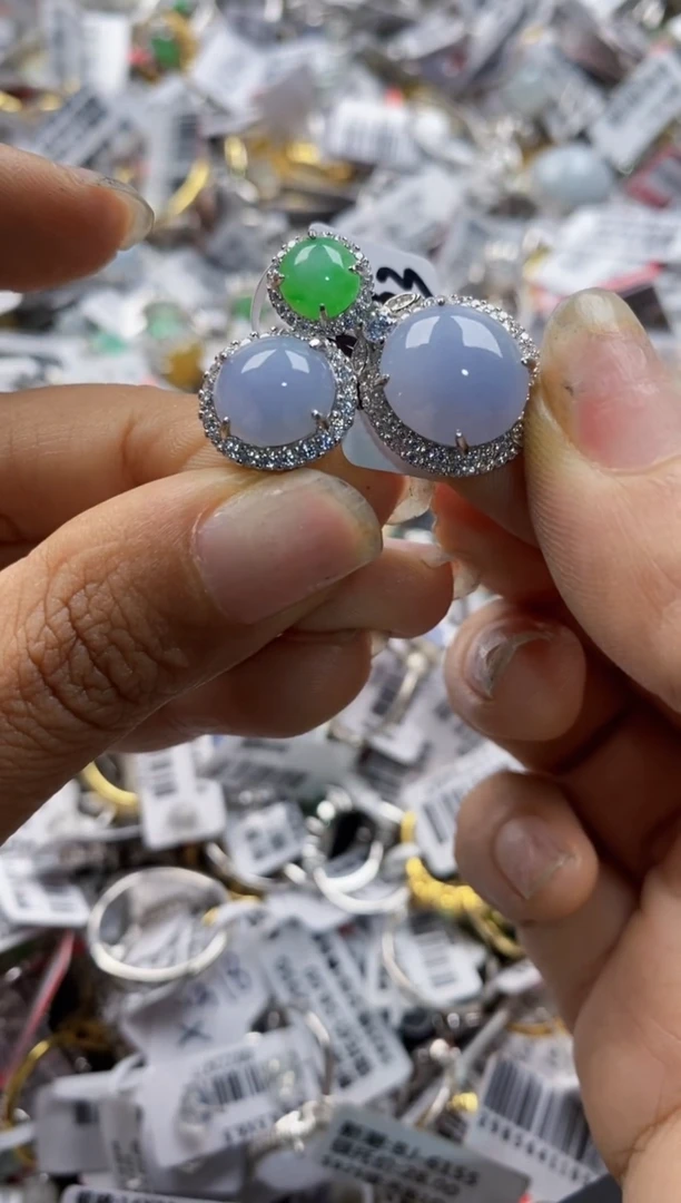 银S925镶嵌戒指翡翠11-11-11----9