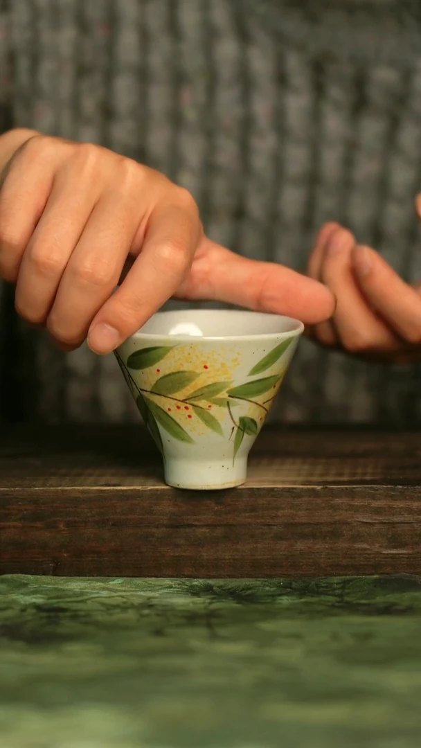 陶瓷青诗集手工手绘瓷器