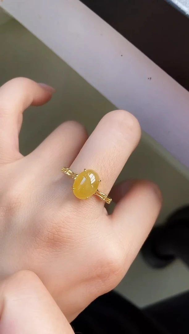 银S925镶嵌戒指翡翠12