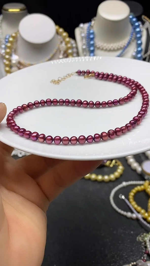 颈饰未镶嵌淡水珍珠多人