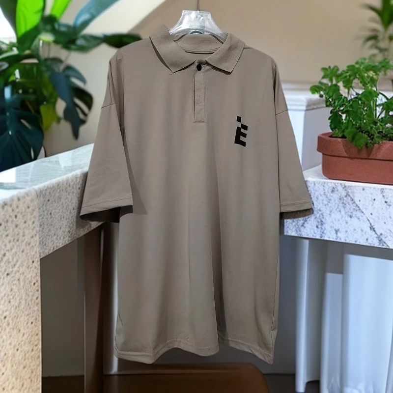 【8821-卡其】青少年潮流POLO衫T恤