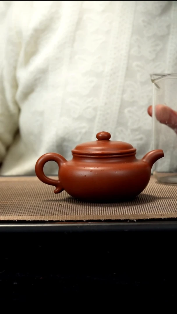 紫砂茶盏朱泥仿古190CC