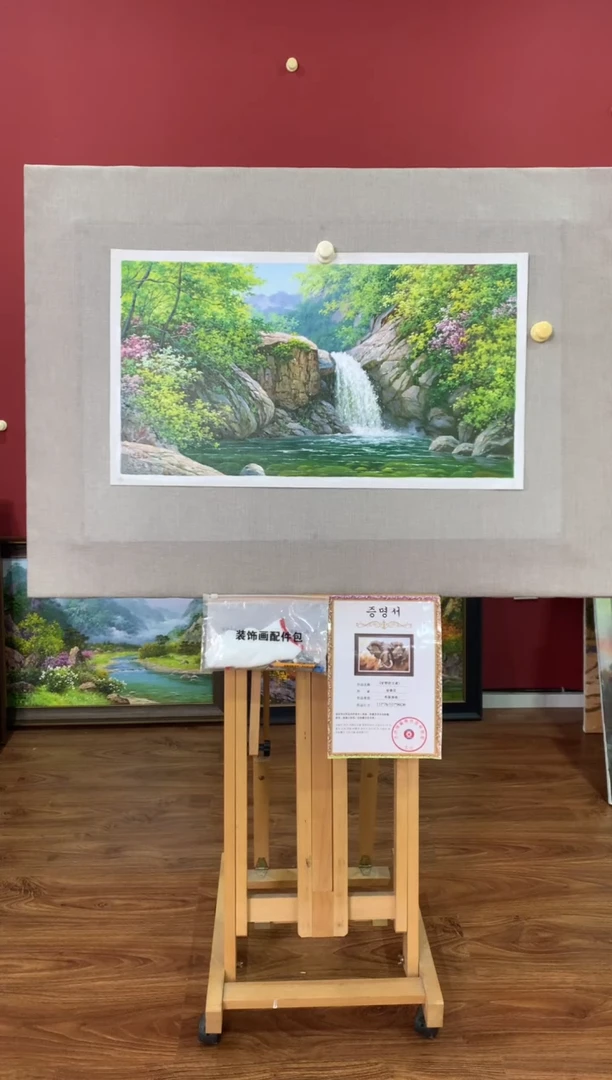 油画【45号】朝鲜原创手绘油画【功勋Ⅰ级画家丨孤品佳作】【顺丰包邮】