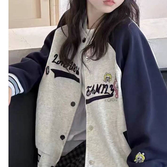 女童新秋款百搭宽松棒球服外套1179