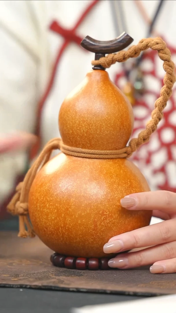 【闪购商品】RN112大漆酒葫芦不包手串及旋转底座