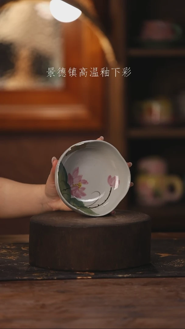 陶瓷景德镇高温釉下手绘陶瓷352