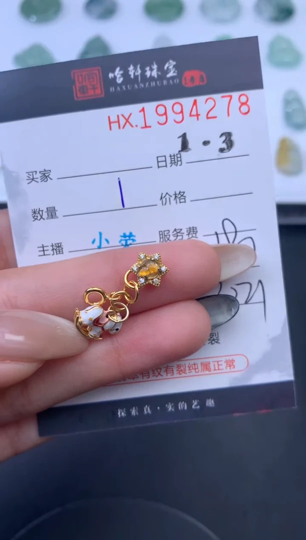 未镶嵌挂件翡翠哈轩 挂件1