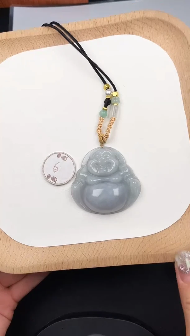 颈饰未镶嵌翡翠孤品-22