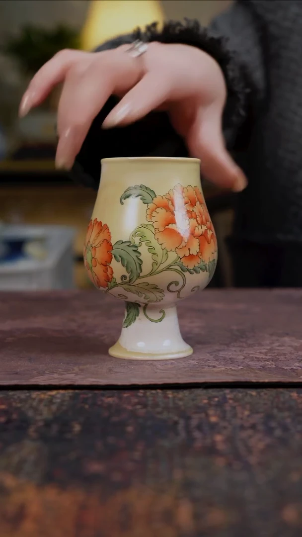 杯景德镇陶瓷杯碗柴烧多人