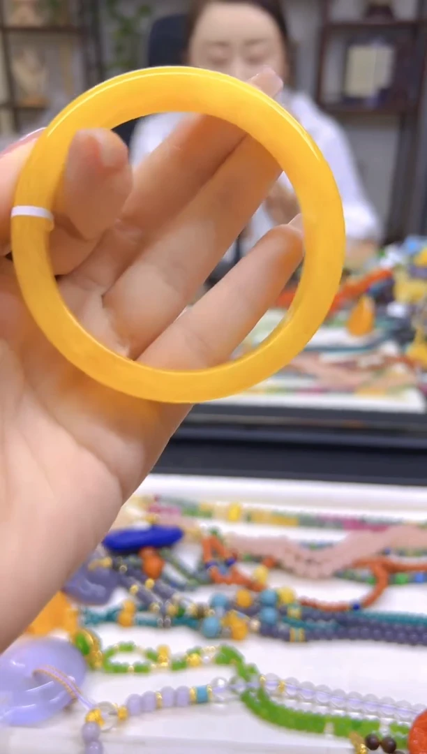 蜜蜡未镶嵌手镯DIY款S450