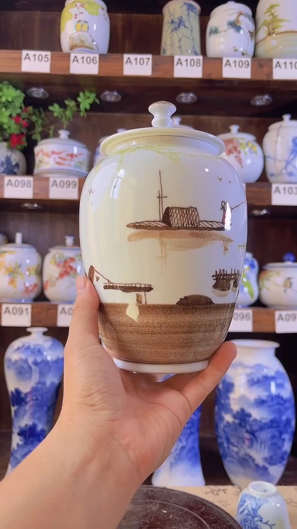 迎君陶瓷纯手工手绘     3