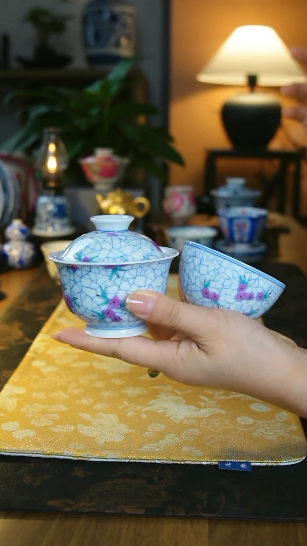 斗彩冰梅套组111111