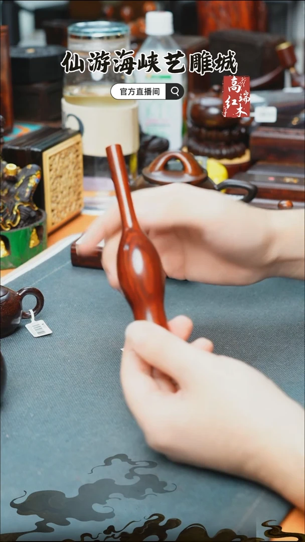 紫檀木类端景台印度小叶紫檀瓶子