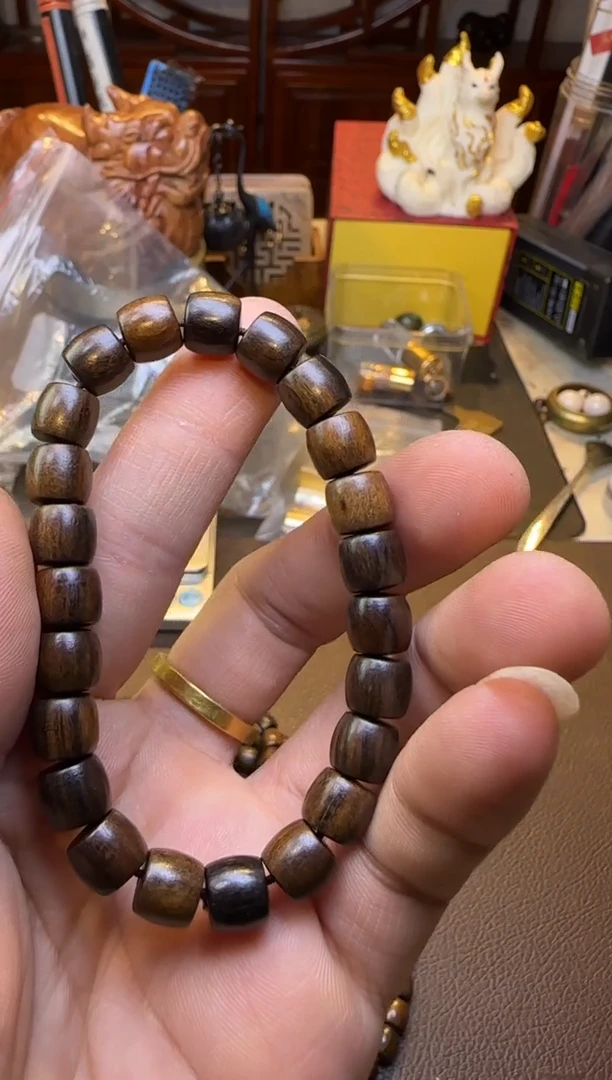 乌木类手串/手链龙涎乌木单圈直切9mm